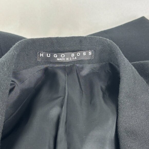 SALE! Vintage 90's Hugo Boss Edison US 100% Virgin Wool Sport Coat 44R - Picture 4 of 7